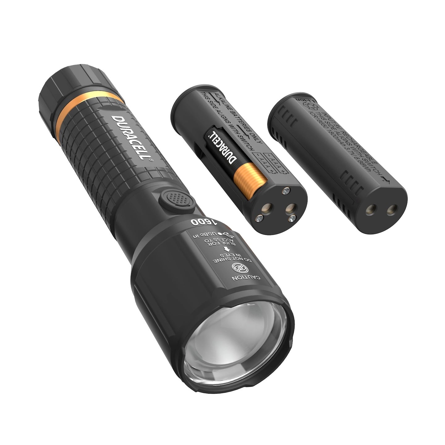 Duracell 1600 L Hybrid Power Flashlight 3 Pack
