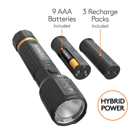 Duracell 1600 L Hybrid Power Flashlight 3 Pack – duracelllightssupport
